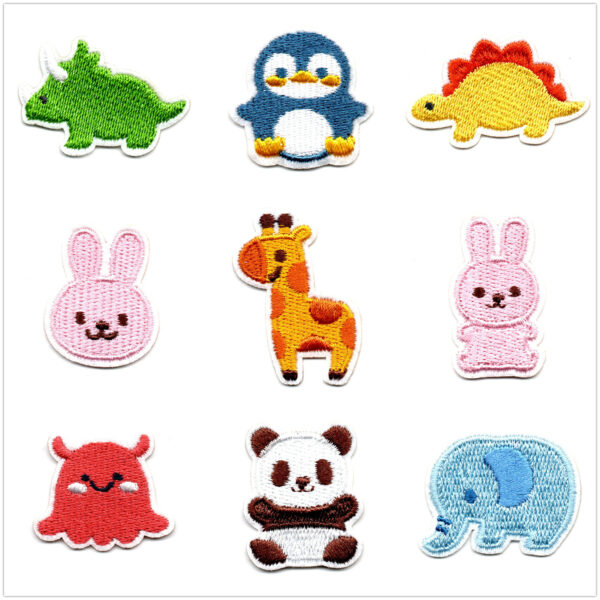 O1CN01Bfzrh61kzNmje01Rj_1703404754-0-cib Wholesale Cartoon dinosaur embroidered patch cute pet little elephant animal embroidery patch