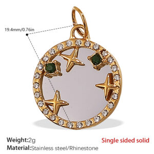 Pj490crgs colored diamond gold pendant
