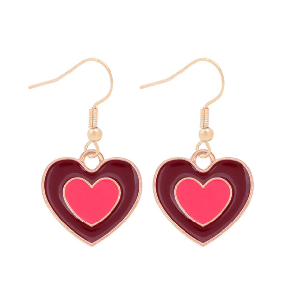 O1CN01Bi18UE1nkfvyVqiZq_4140275128-0-cib Wholesale Valentine's Day heart-shaped LOVE red lip earrings