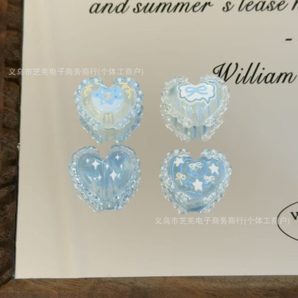 Wholesale 10pcs Butterfly Knot Doughnut Love Relief Acrylic Beads