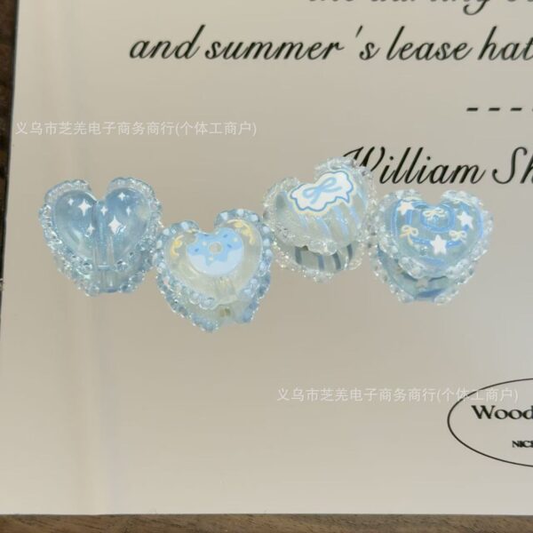 Wholesale 10pcs Butterfly Knot Doughnut Love Relief Acrylic Beads