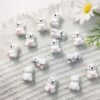 O1CN01Bl07Pz2FO3hIWcoXN_2216349148869-0-cib Wholesale 10pcs 3DThree-dimensional Silicone Cute Cartoon White Bear DIY Beads