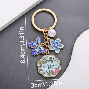 ER700-Drip Blue Mother's Day Keychain -13.8g