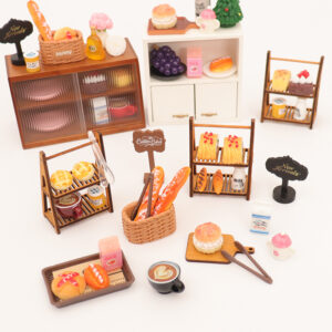 Wholesale Miniature food toy simulation bread tray kitchen prop Doll Accessories