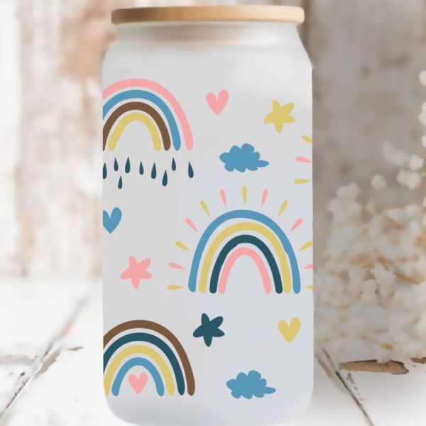 Wholesale UV Transfer Paste Glass Crystal Label Crystal Paste Cross-border Special Paste for 16oz Glass Cup 23cmX11cm