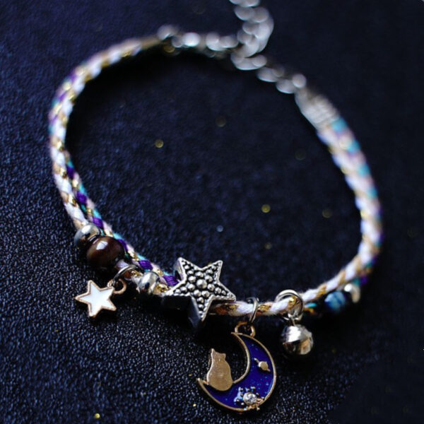Wholesale Dream Planet Cosmic Bracelet Actress Star Moon Pair of Student Girlfriend Bracelet