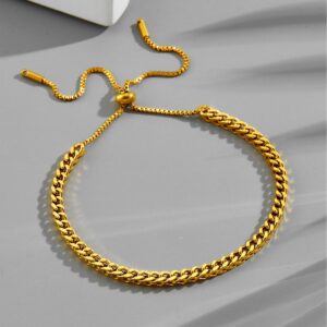 Wholesale Adjustable Pull-out Bracelet Girl's Titanium Steel Bracelet