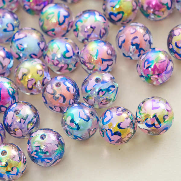 O1CN01Bs9BAM20wfP6s3ioN_2218603856914-0-cib Wholesale Printed two-color love beads in beads acrylic beads