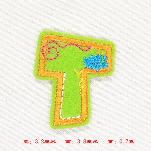 Wholesale Colorful English letter embroidery DIY Patches