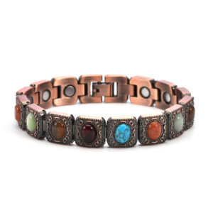 Wholesale Colorful Full Diamond Shining Square Bracelet