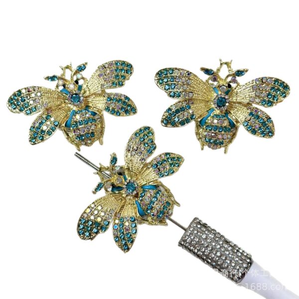 O1CN01BzFAxr1iSkY23vJmr_2220041874412-0-cib Wholesale Bee inlaid diamond straight hole beads accessory