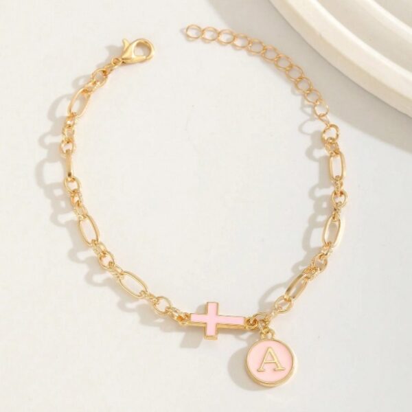Wholesale Easter letter cross bracelet
