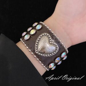 24#Colored diamond love bracelet
