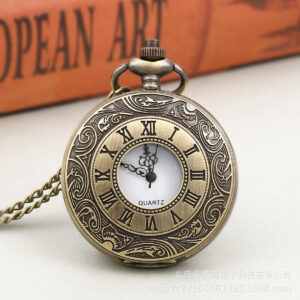 Wholesale Vintage carved hollow pocket watch