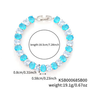 KSB00068 white gold sky blue