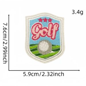 Pink golf cloth stickers 20 #