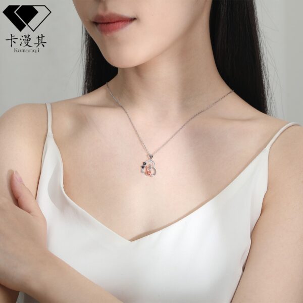 Wholesale Heart-shaped Dog and Girl Necklace