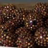 Wholesale 20MM Acrylic Dark Brown Diamond Balls
