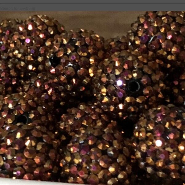 Wholesale 20MM Acrylic Dark Brown Diamond Balls