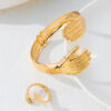Wholesale Golden open palm adjustable jewelry set