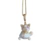 Wholesale Cartoon Cute Pet Pearl Cat Pendant