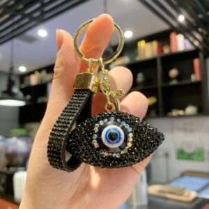 Fully Diamonded Evil Eye (Black) / 3*5.4