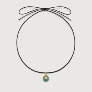 Black rope necklace