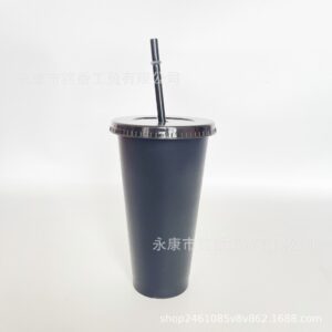 710ml straw cup#23 black / 24OZ/710ML