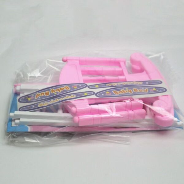 Wholesale Large Assembled Shaking Bed Play House Toy Simulation Small Furniture Doll House Princess Role Playing Baby Shaking Bed