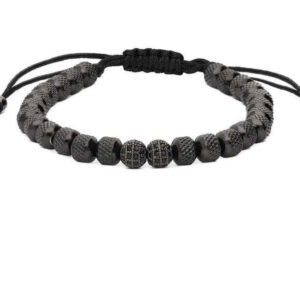 6mm pineapple beads 2 black diamond balls
