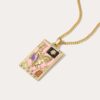 O1CN01CDPJx01xUJzLtfNhd_2209082606446-0-cib Wholesale Retro Oil ipping Tarot Card Necklace Star Moon SunNecklaces
