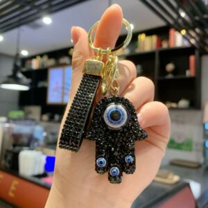 Fully Diamonded Evil Eye (Black) / 5*4