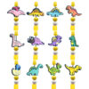 Wholesale 100pcs Cute Dinosaur Series PVC Soft Glue Thick Patch Beads