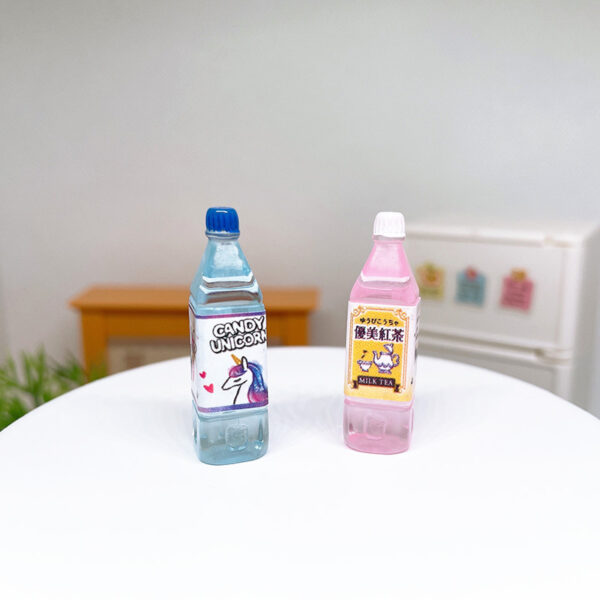 Wholesale Cartoon Soda Juice Beverage Bottle Miniature Food Toy Doll Accessories