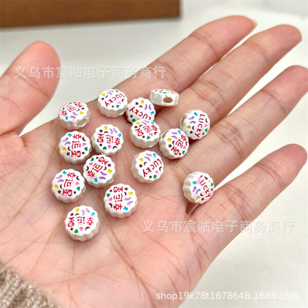 Wholesale Alloy silver plated lucky Star lucky lucky vertical hole through hole beads diy handmade beaded bracelet mobile phone chain jewelry accessories