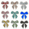 Wholesale Colorful bow pattern rhinestone embroidery DIY Patches
