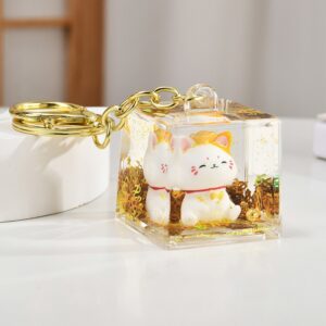 Lucky cat [yuanbao] / Light gold buckle + lucky cat