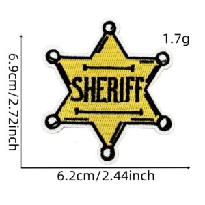 Boys western denim patch 7#