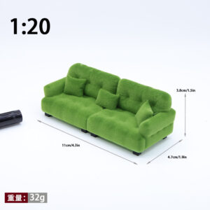 【1:20】sapphire green sofa