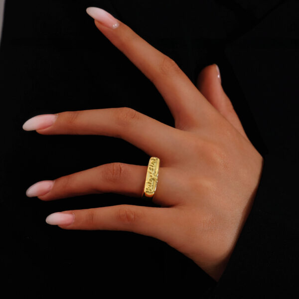 O1CN01CMtVAl1aXJYaTQnly_2213091103339-0-cib Wholesale Gold silver English letter stainless steel ring