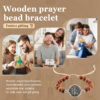 Wholesale Wooden Rosary Alloy Round Cross Bracelet