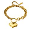 O1CN01CNFJeK258Lye4xI5s_2218546207481-0-cib Wholesale Retro Love Golden Titanium Steel Bracelet