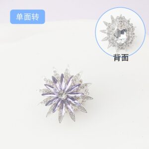 Purple sunflower single side turns (1 piece)