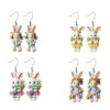 Wholesale Pink Rabbit Cartoon Valentine's Day Acrylic Earrings