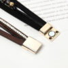 Wholesale Bohemian style multi-layered diamond-encrusted bracelet