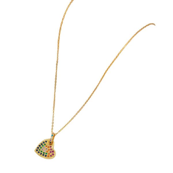 O1CN01CPUzmx1Cucvj0CwVB_2215823610141-0-cib Wholesale Necklace inlaid with colorful heart-shaped zircon stones