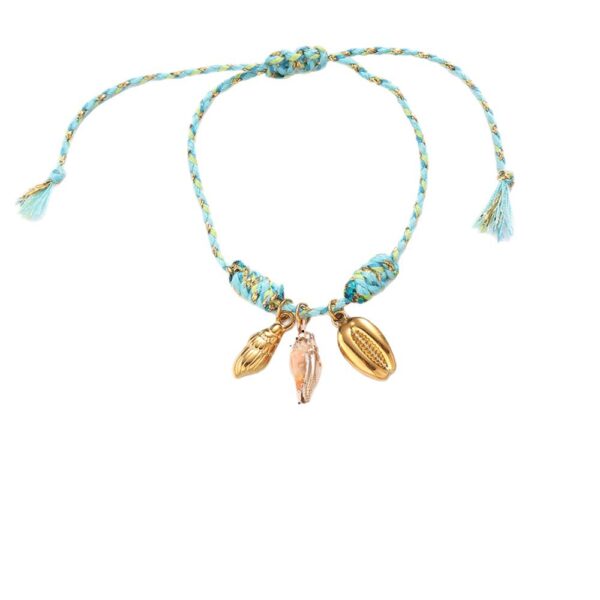 Wholesale Taina's New Creative Ocean Series Stainless Steel Bracelet Girls Ceramic Conch Titanium Steel Pendant Shell Hand Jewelry