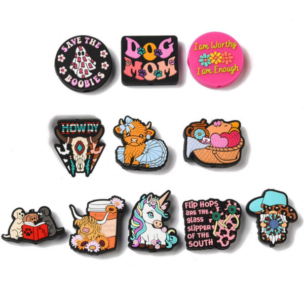O1CN01CRfsgW1X95mQStBE4_2221308442880-0-cib Wholesale 10pcs Creative Cow Animal Variety Cartoon Focal Beads