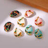 Wholesale Stainless steel stud earrings with enamel