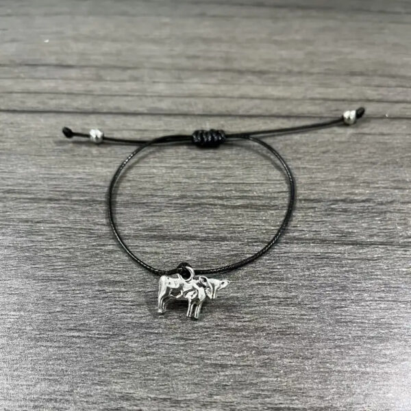 Wholesale Animal alloy pendant with adjustable hand woven bracelet